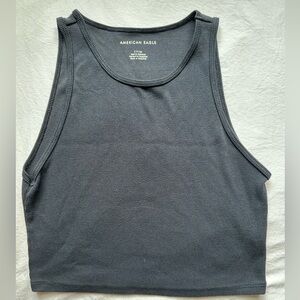 American Eagle Outfitters Gray Women's Muscle Tank Top